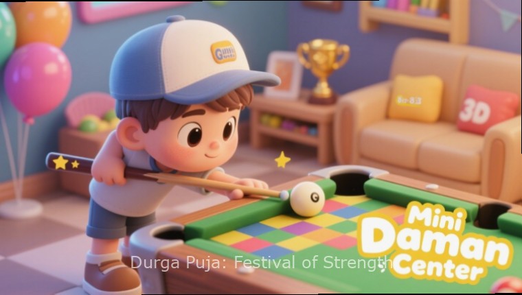 Durga Puja: Festival of Strength - Game Cover Durga Puja: Festival of Strength game cover showing Durga idol with festival decorations, Durga Puja: Festival of Strength